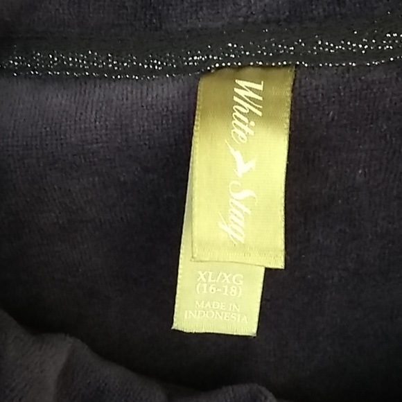 FINAL MARKDOWN LADIES' White Stag Velour Zip Front Jacket xl - Picture 3 of 6